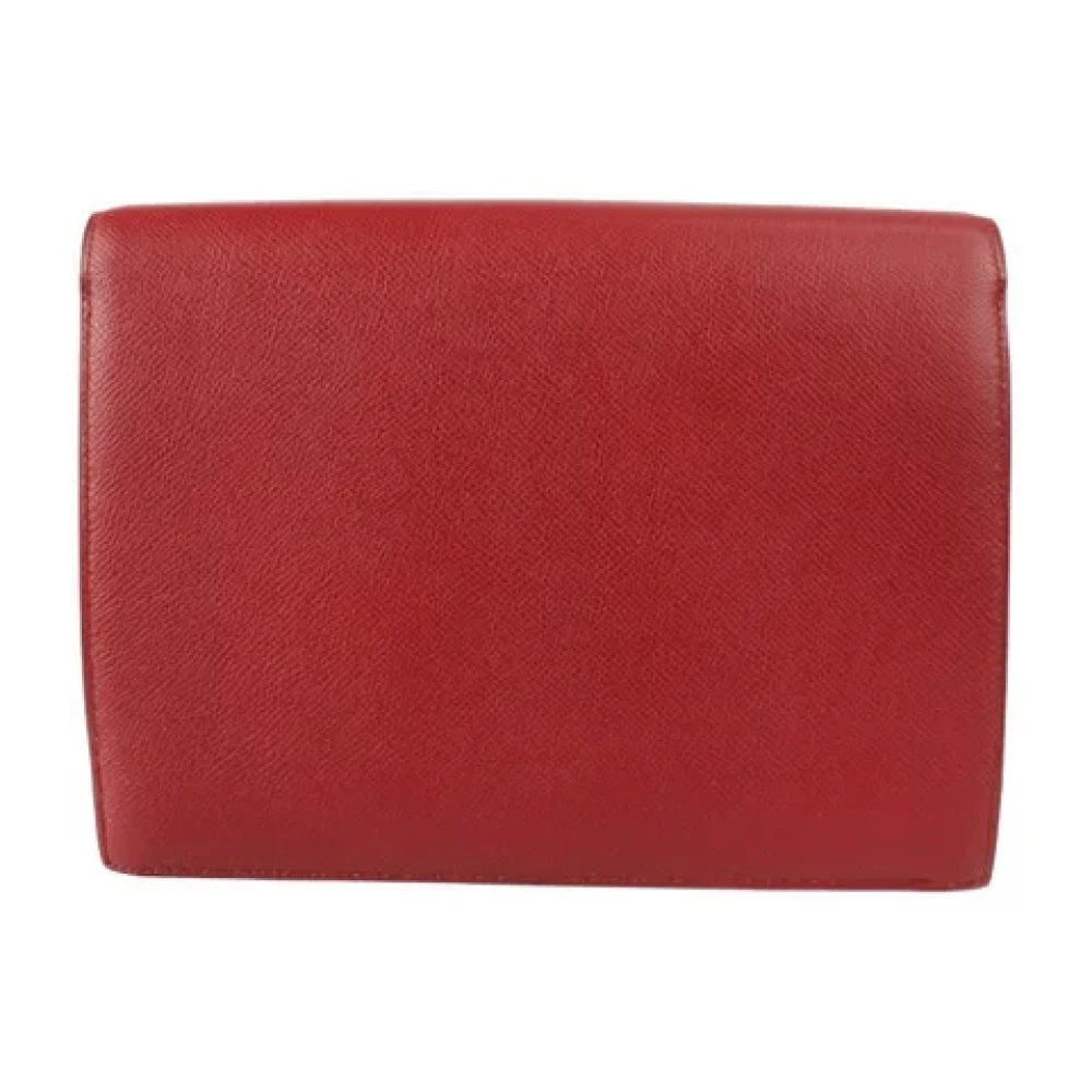 Hermès Vintage Pre-owned Fabric clutches Red Dames