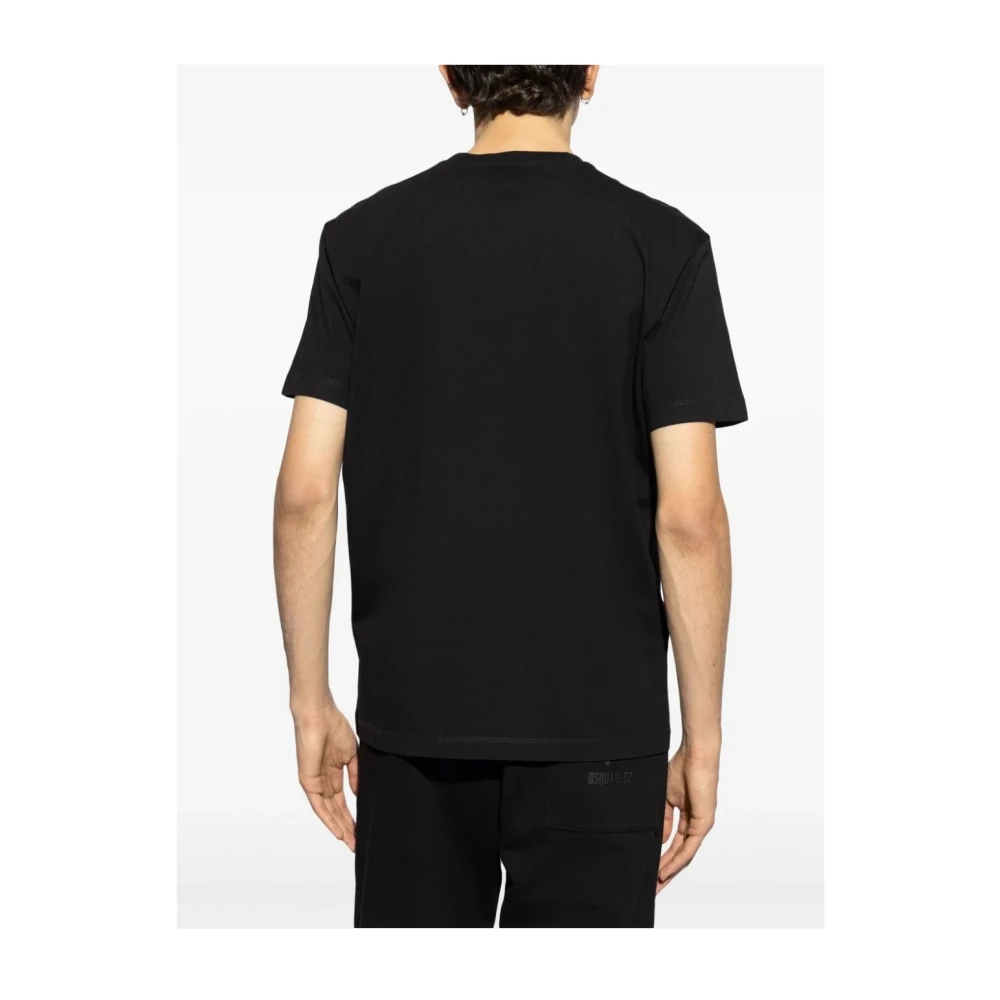 Dsquared2 Stijlvolle Heren T-Shirts & Polos Collectie Black Heren