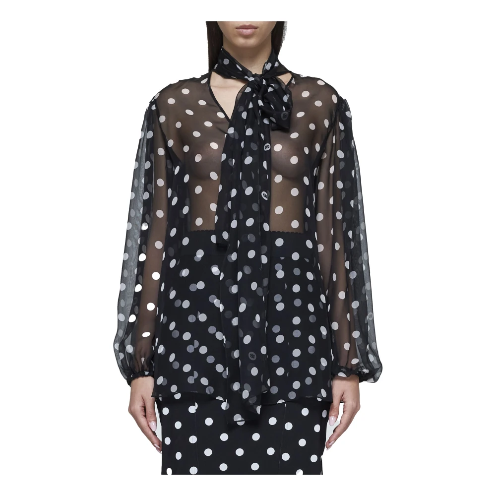 Dolce & Gabbana Stijlvolle Overhemden Black Dames