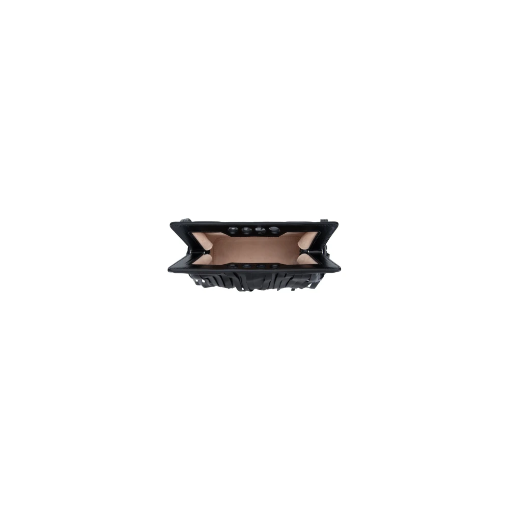 alexander mcqueen Leren Franje Schoudertas Black Dames