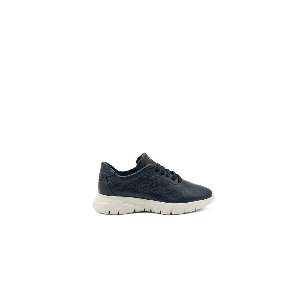 Frau Blauwe Zachte Leren Sneakers Dames Schoenen