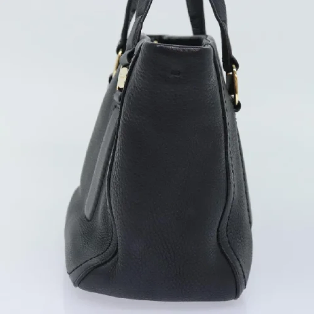 Salvatore Ferragamo Pre-owned Leather handbags Black Dames