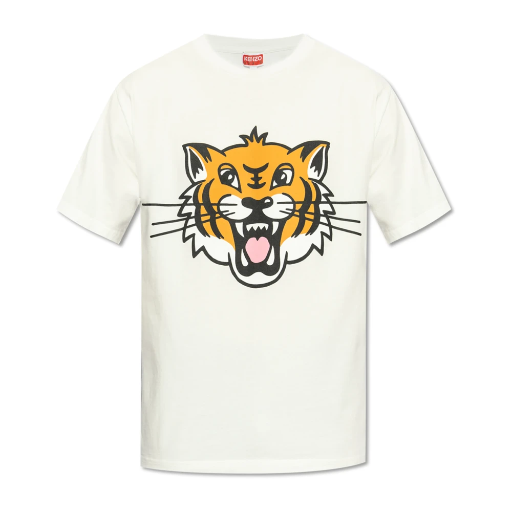 Kenzo T-shirt met print White Heren