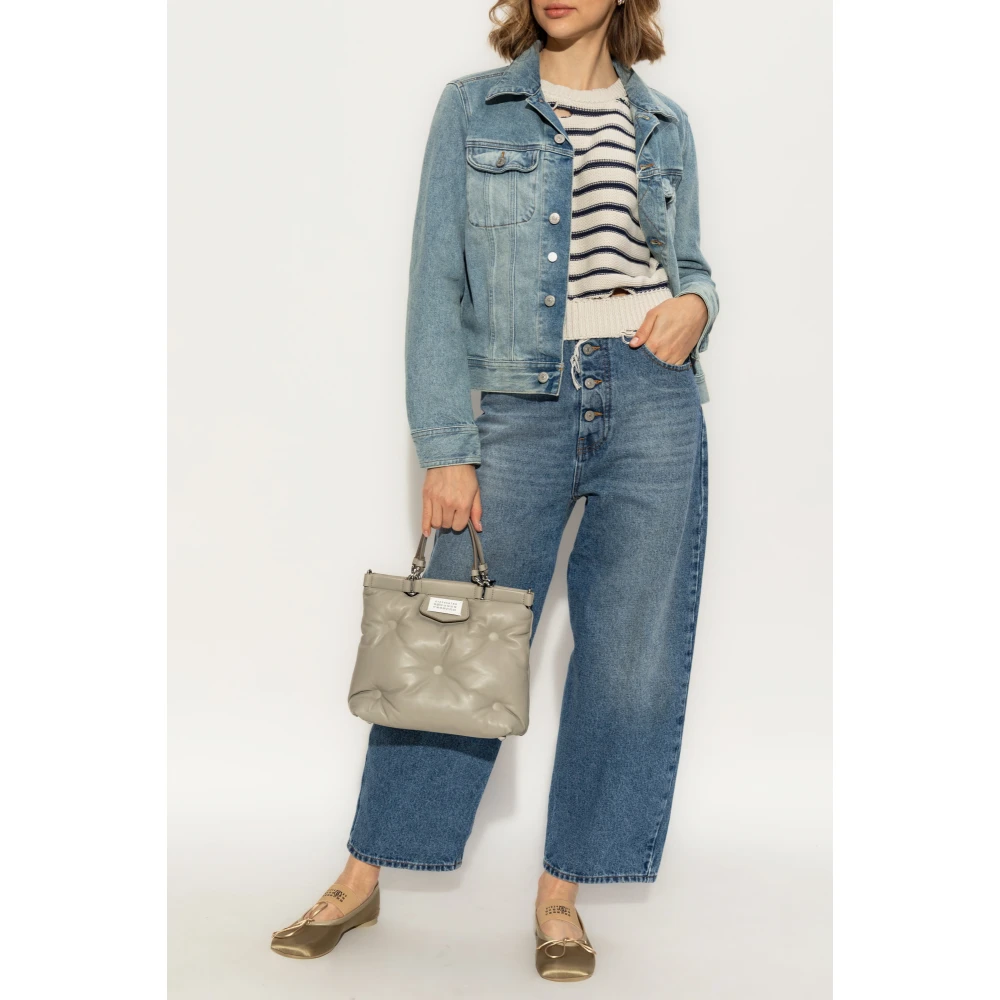 MM6 Maison Margiela Spijkerjas met split Blue Dames