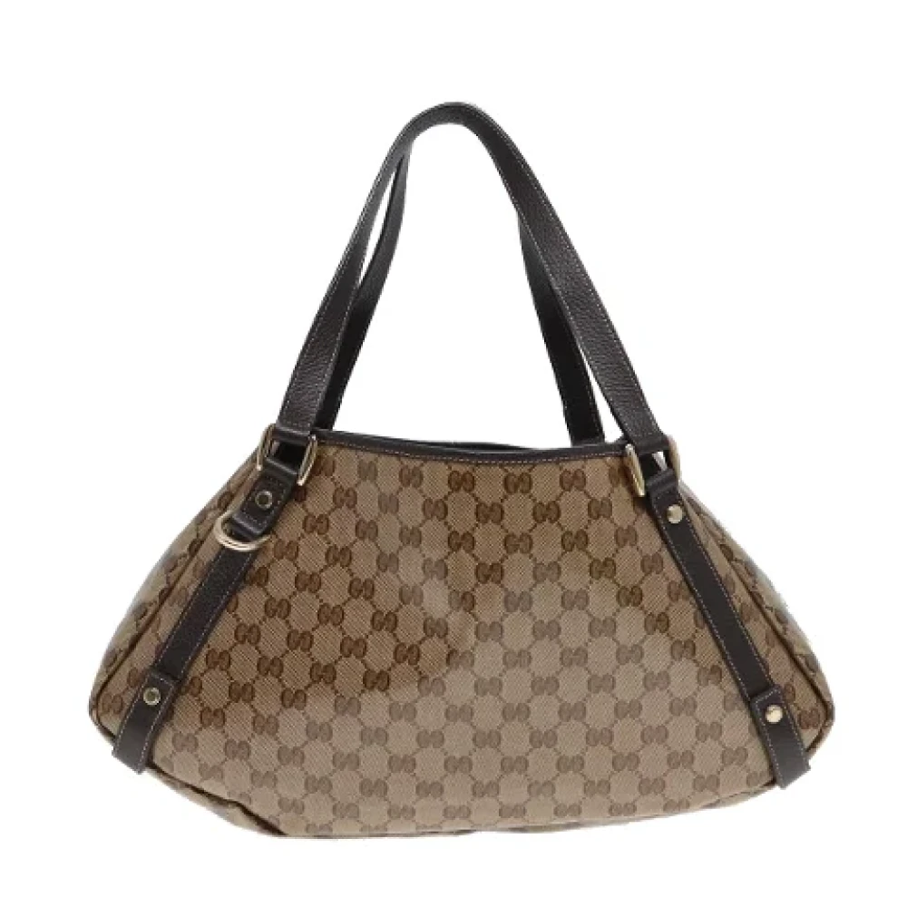 Gucci Vintage Pre-owned Canvas totes Beige Dames