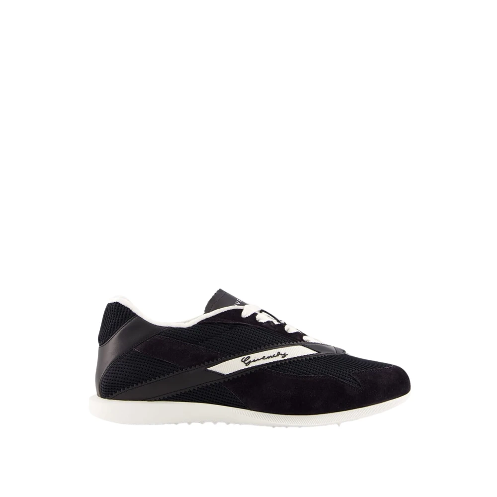 Givenchy Mesh & Suede Low-Top Sneakers Heren Schoenen Zwart