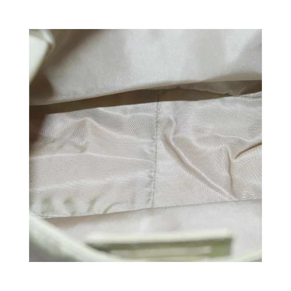 Prada Vintage Pre-owned Nylon prada-bags Beige Dames