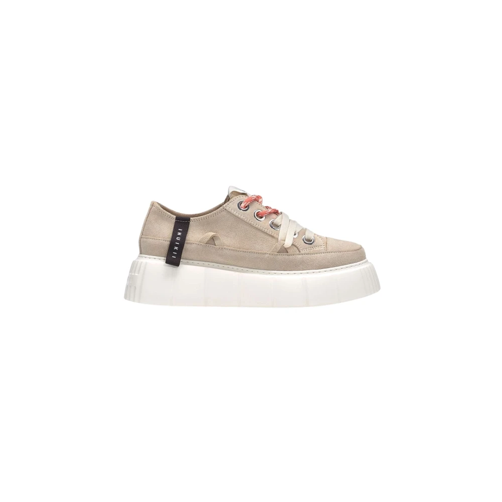 Inuikii Matilda Suede Sneaker Dames Schoenen Beige