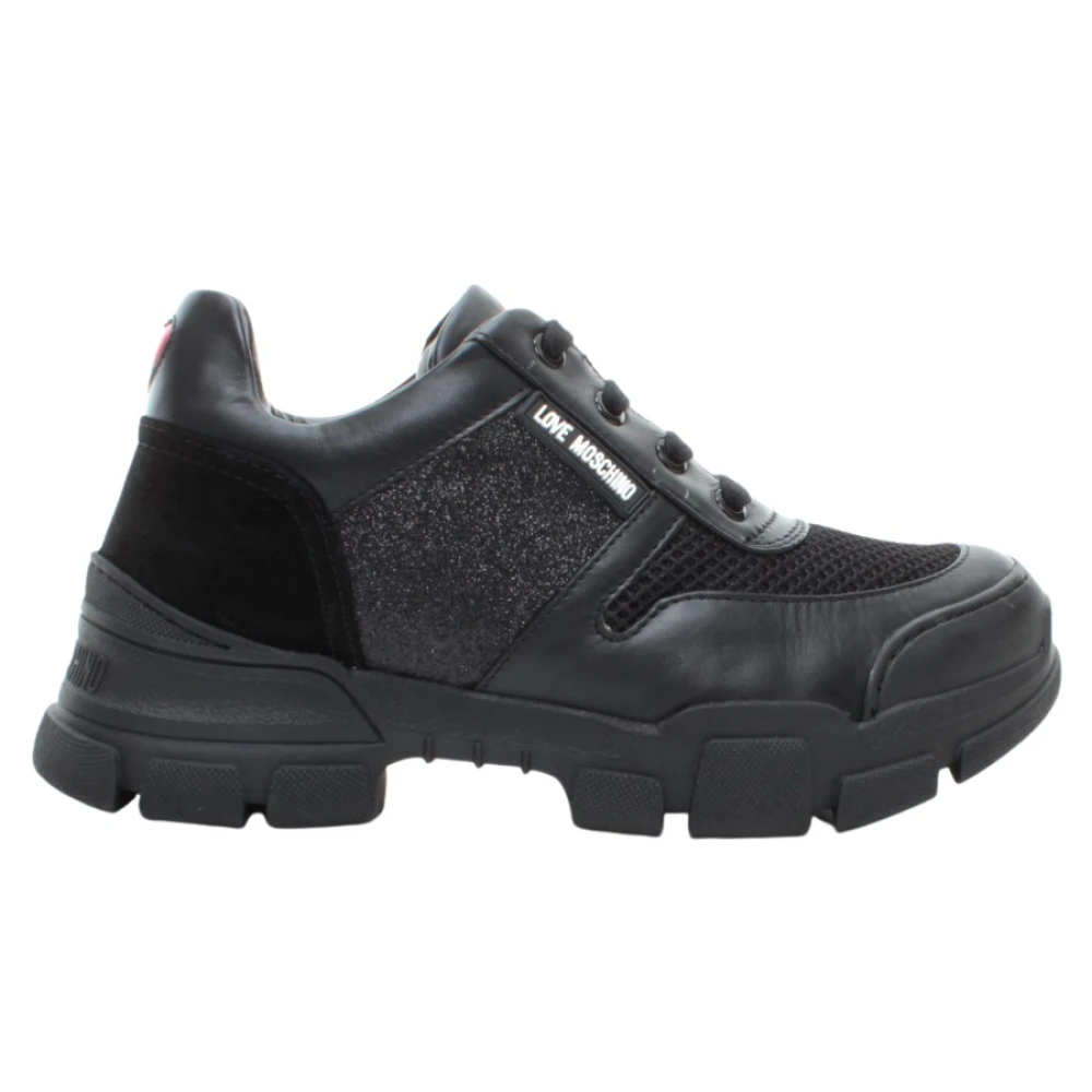 Love Moschino Hoogwaardige Sneakers Dames Schoenen Zwart