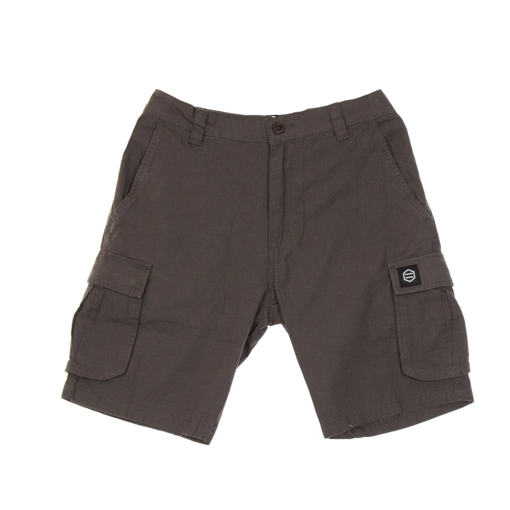 Dolly Noire Gray Ripstop Cargo Shorts Anthracite - Male - Casual Shorts - 3XS - Shorts