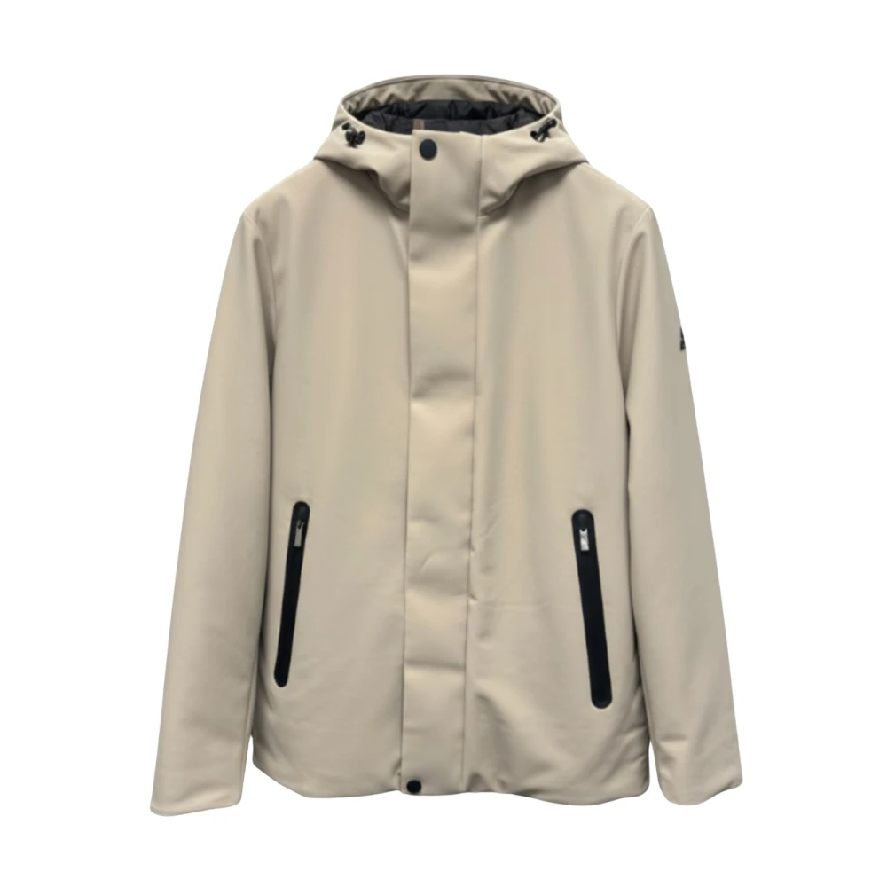 Hèskimo Uomo Beige Short Parka Tech Bonded