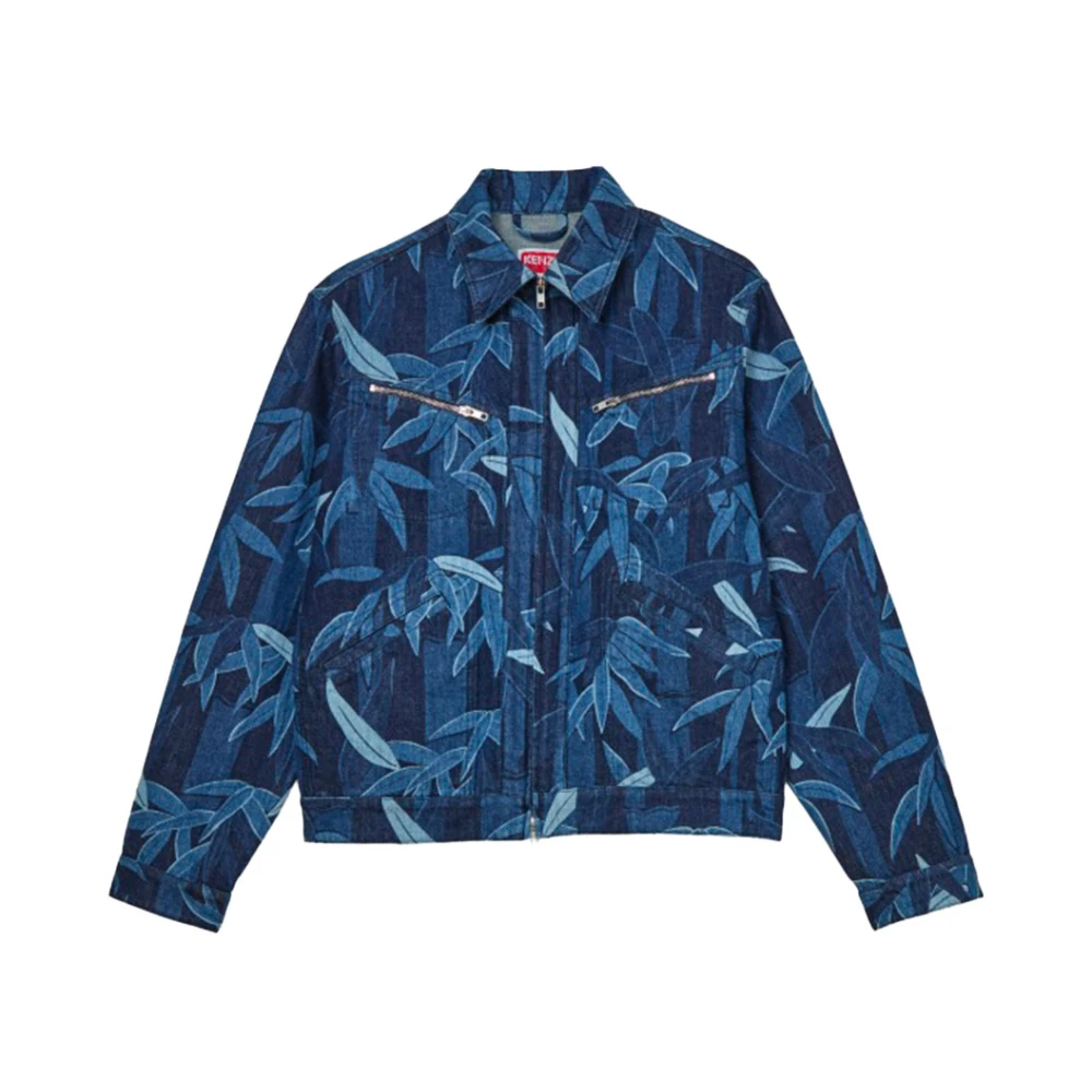 Kenzo Blauwe Denim Jack Blue Heren
