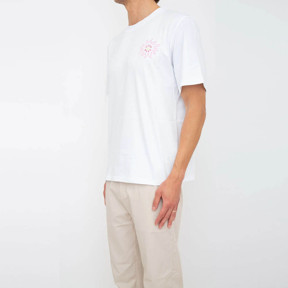 Gcds Casual Katoenen T-Shirt White Heren