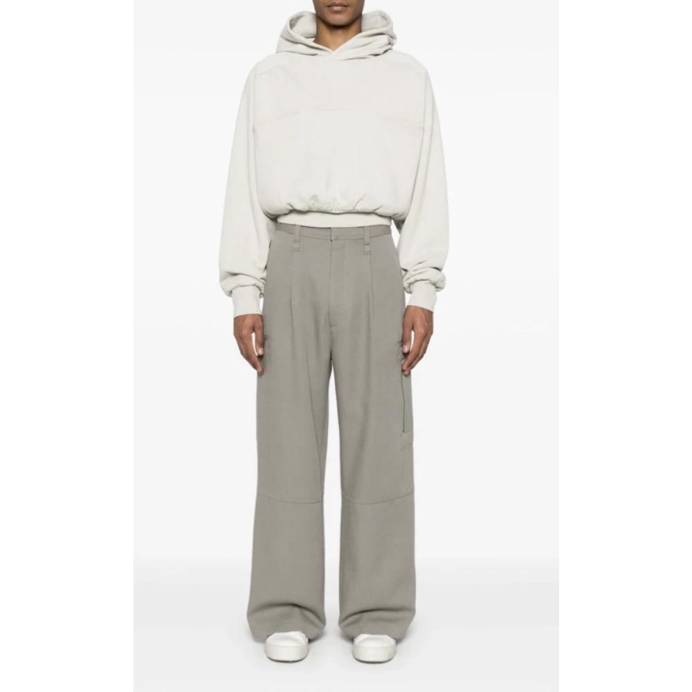 Entire Studios Mineral Dubbele Hood Stijlvolle Top Gray Dames