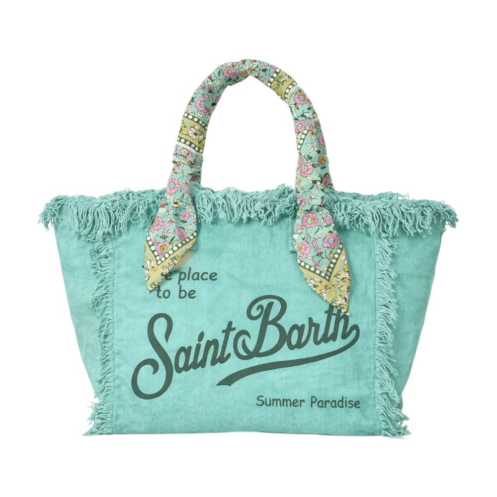 Mc2 Saint Barth Women's Blue Vanity Foulard Shoulder Bag - Shopping Bags - One Size - Bags