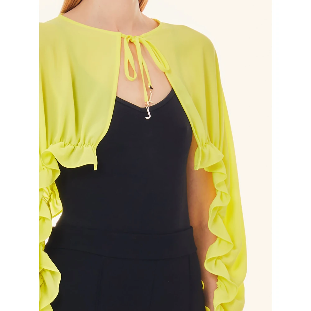 Liu Jo Gerimpelde Lemon Cream Blouse Yellow Dames