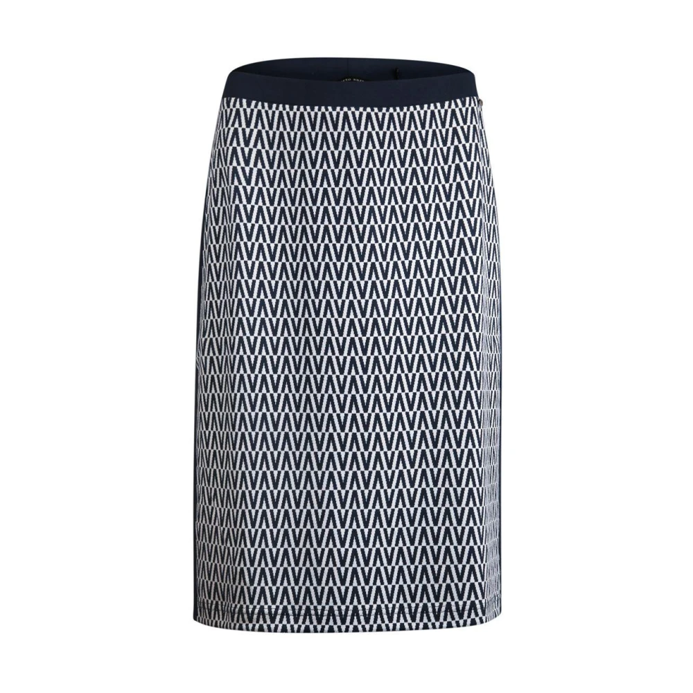 Roberto sarto Navy-Offwhite Rok Blue Dames