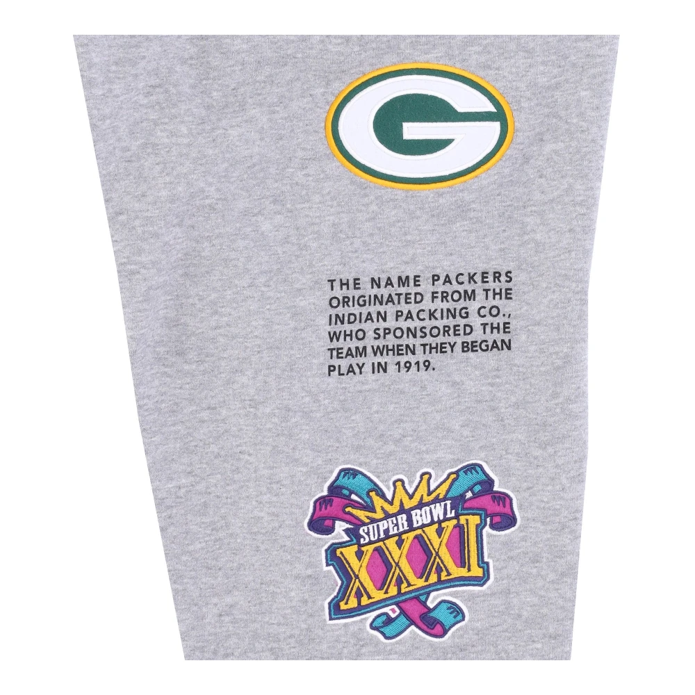 Mitchell & Ness Green Bay Packers Fleece Trainingsbroek Gray Heren