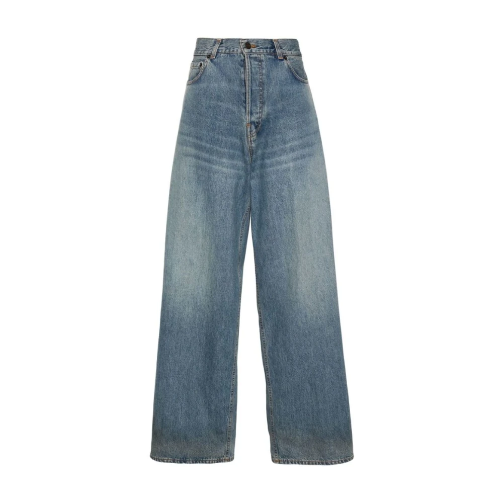 Haikure Blauwe Denim Wide Leg Jeans Blue Dames