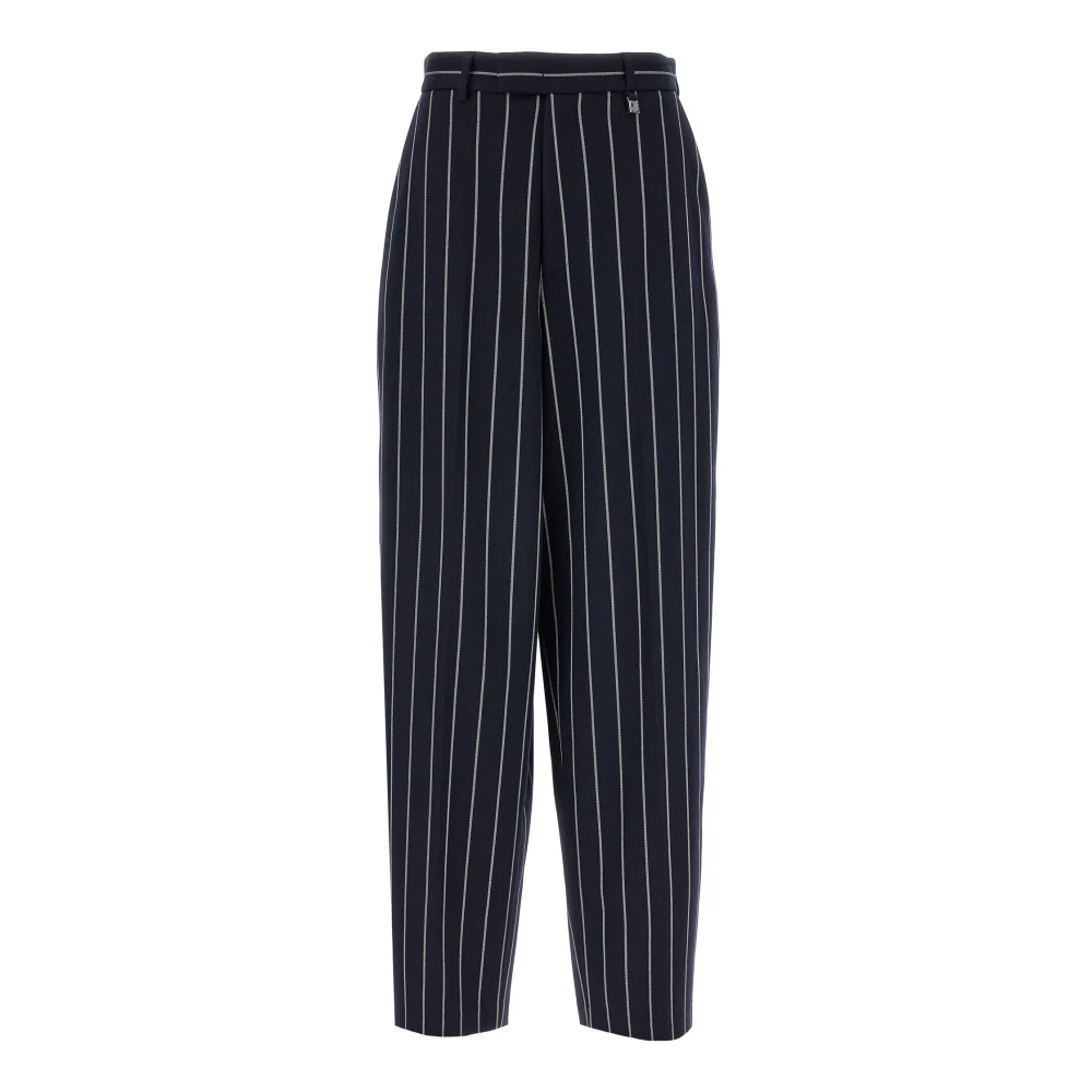 Giuseppe Di Morabito Blue Wide Trousers, Female, M, Striped Trousers