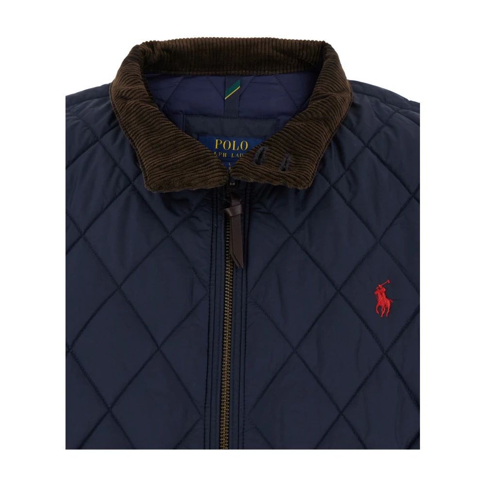 Polo Ralph Lauren Blauwe Gewatteerde Jas met Pony Detail Blue Heren