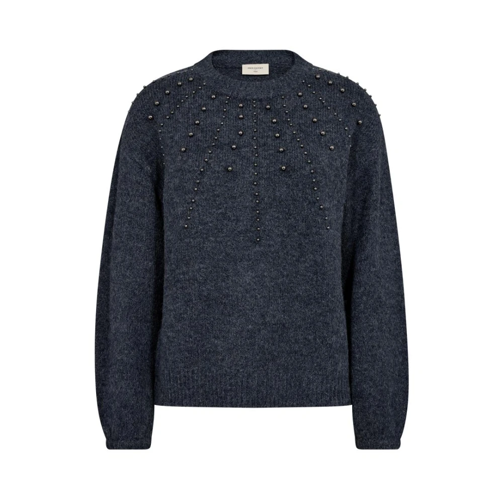 Freequent Stijlvolle pullover in vintage indigo Blue Dames
