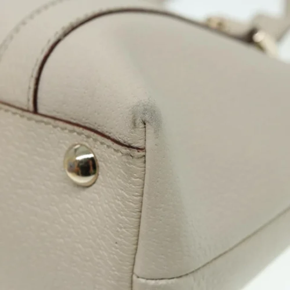 Gucci Vintage Pre-owned Leather handbags Beige Dames