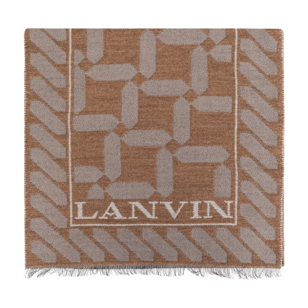 Lanvin Wollen sjaal Brown Dames
