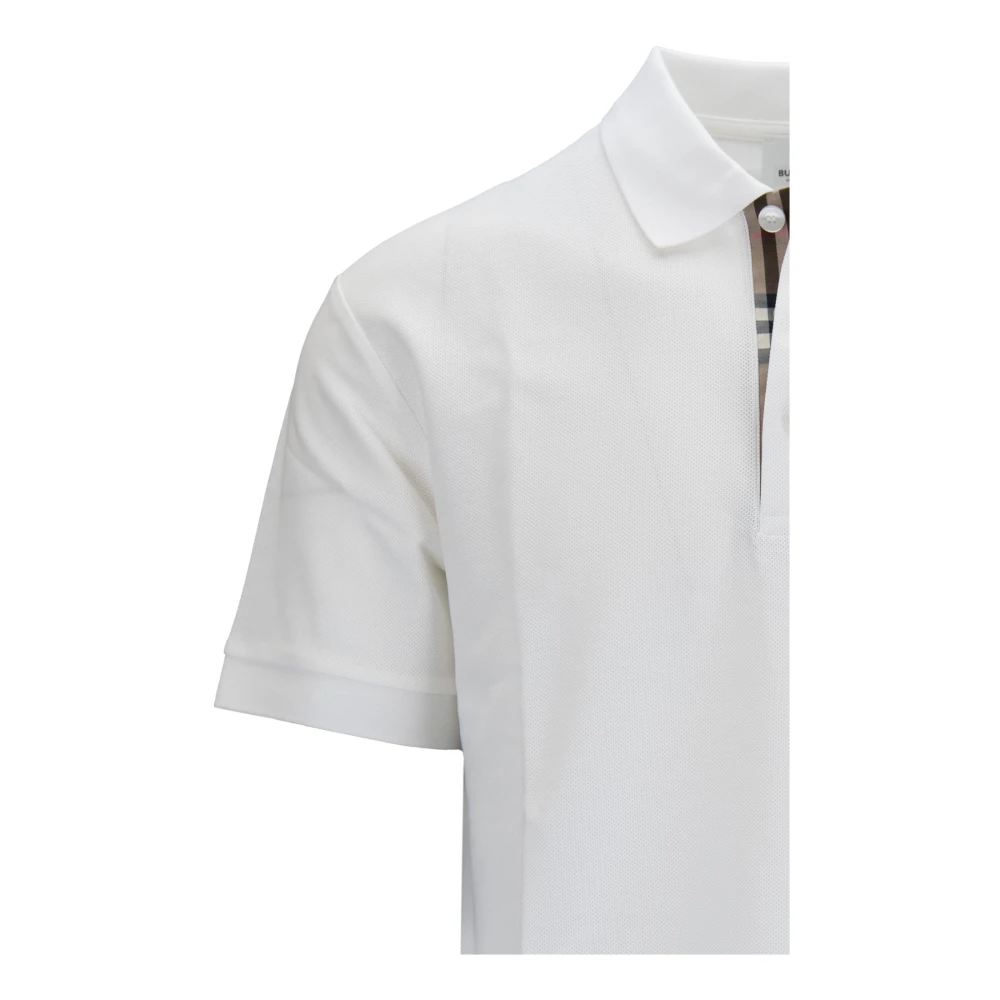 Burberry Heren Knoopolo Shirt White Heren