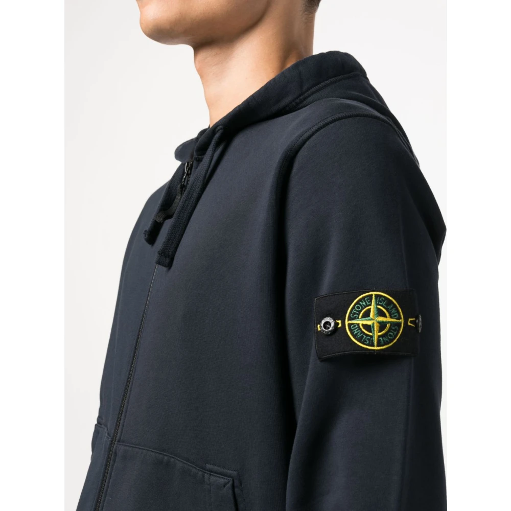Stone Island Blauwe Trui voor Mannen Blue Heren