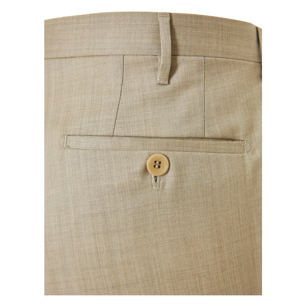Rota Luxe wollen broek gemaakt in Italië Beige Heren