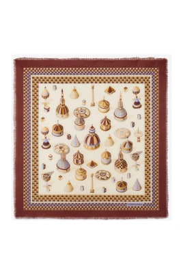 Nadir Print Silk Scarf
