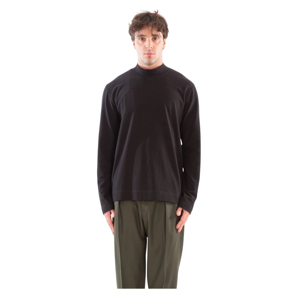 Circolo 1901 Zachte Jersey Longsleeve Tee Black Heren