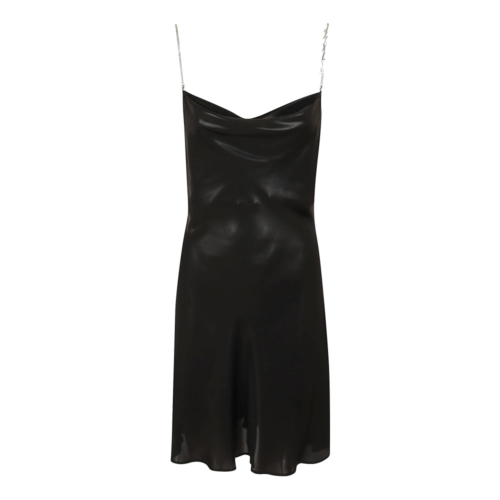 Diesel Zwarte Elegante Jurk met Stalen Applicaties Black Dames