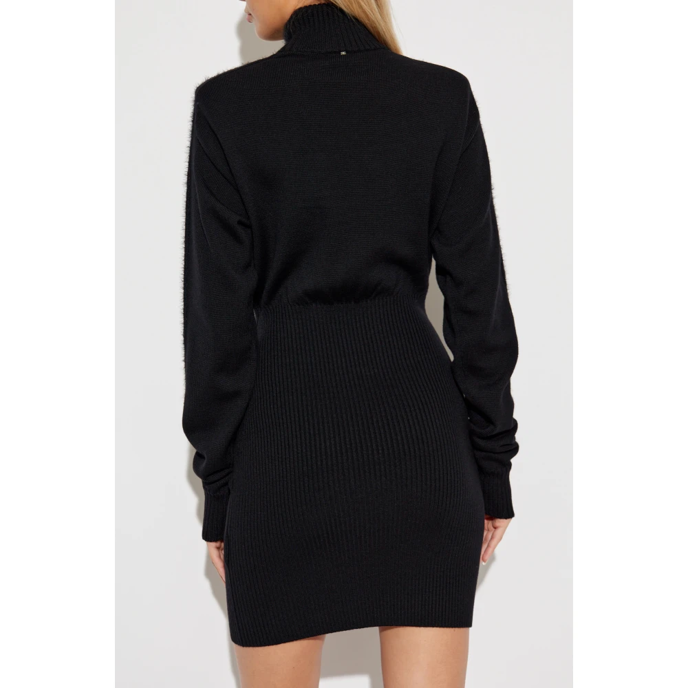 SPORTMAX Wollen jurk Black Dames