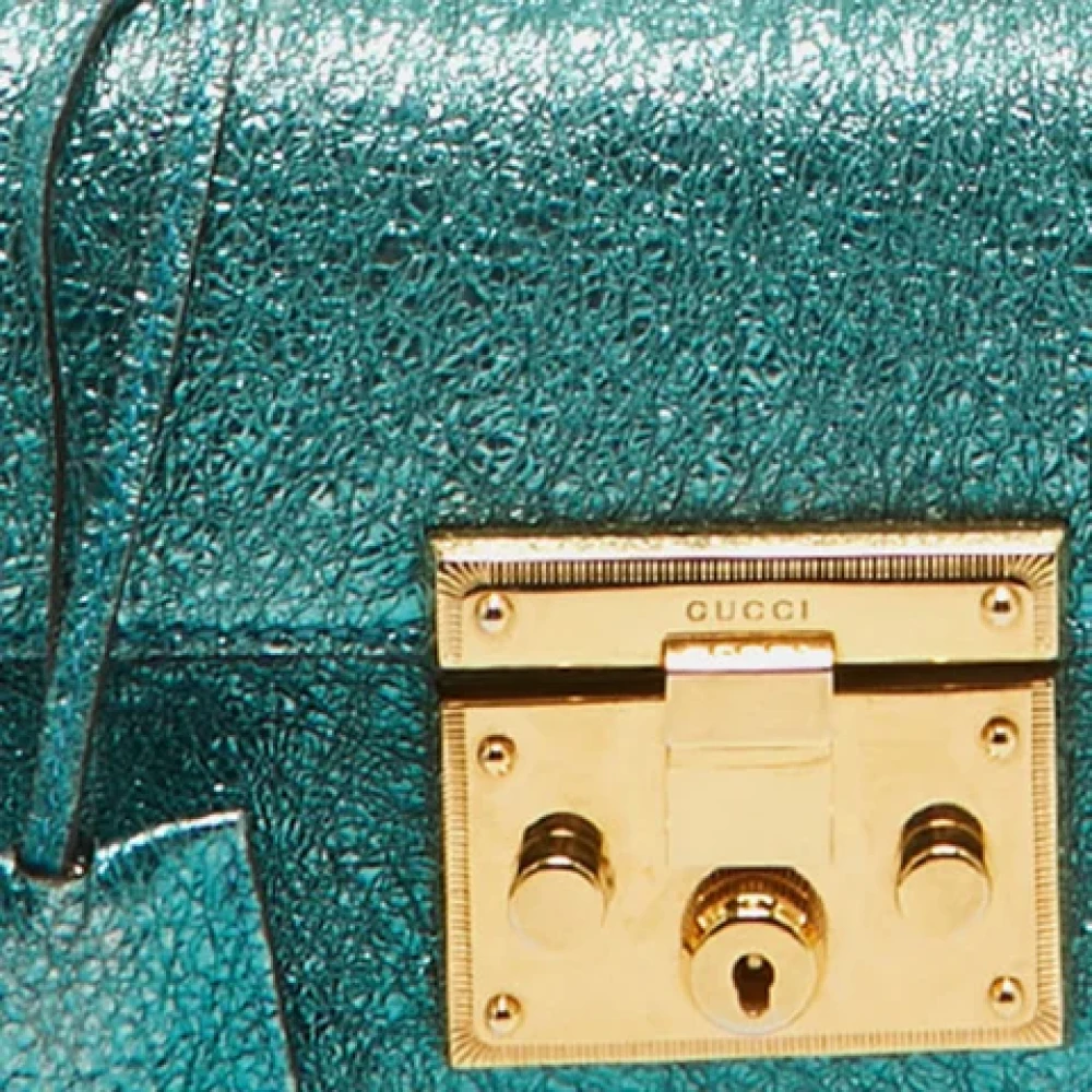 Gucci Vintage Pre-owned Leather gucci-bags Green Dames