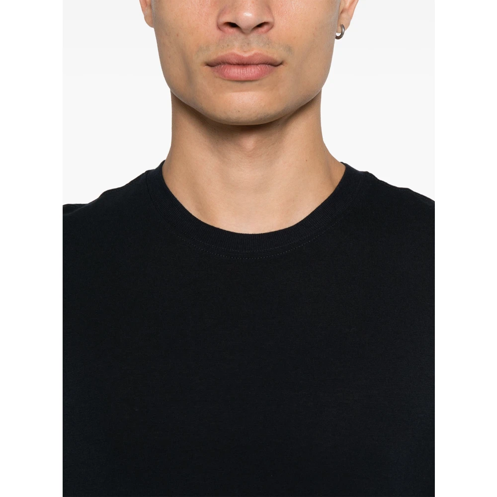 Hugo Boss Gemengd wol T-shirt Regular Fit Blue Heren