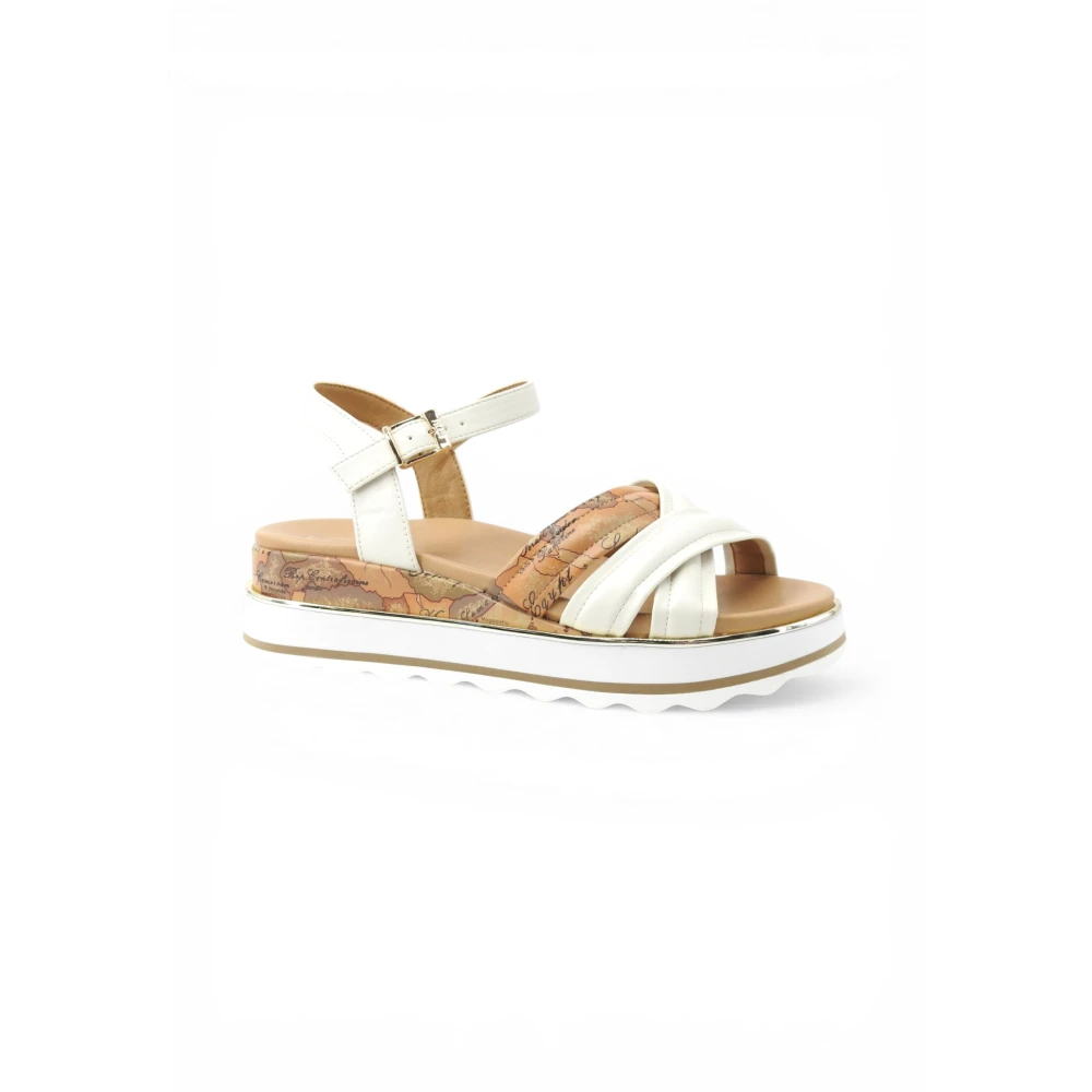 Alviero Martini 1A Classe Beige Wedges, Female, 4 Uk, Platform Wedge Sandal