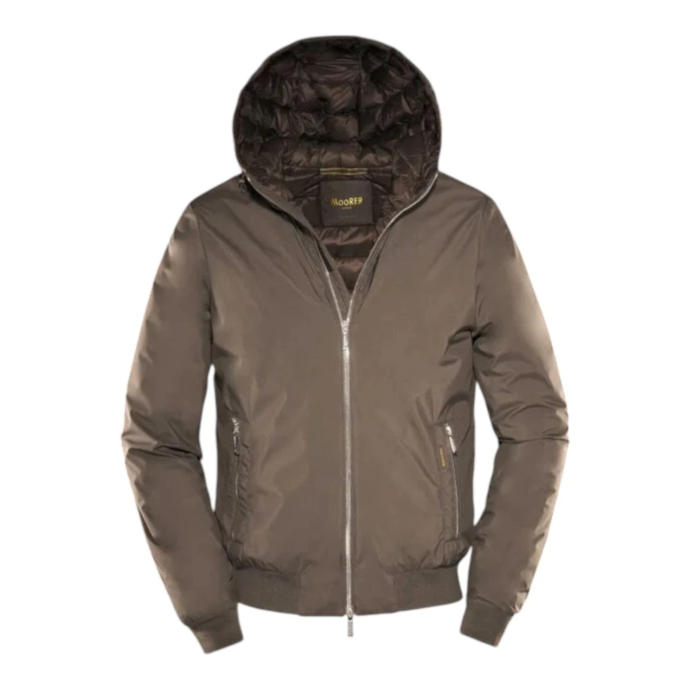 Moorer Mannelijk Grijs Jassen Heren, L, Polyester, Oniro-Stp