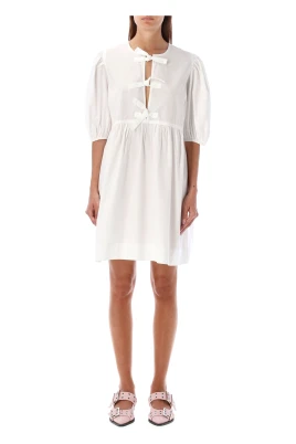 Tie String Popeline Dress