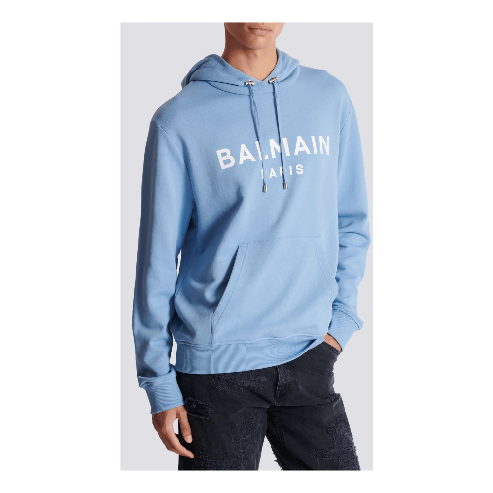 Balmain Paris hoodie Blue Heren