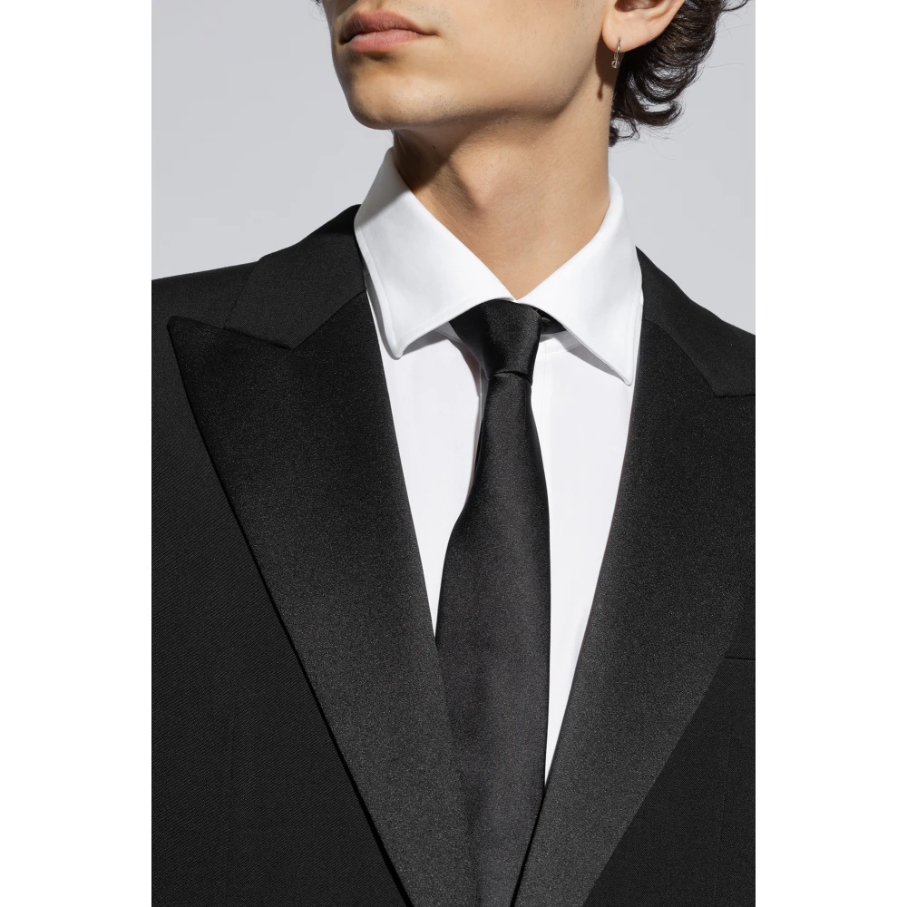 Dolce & Gabbana Zijden stropdas Black Heren