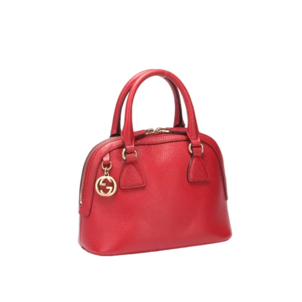 Gucci Vintage Pre-owned Leather handbags Red Dames