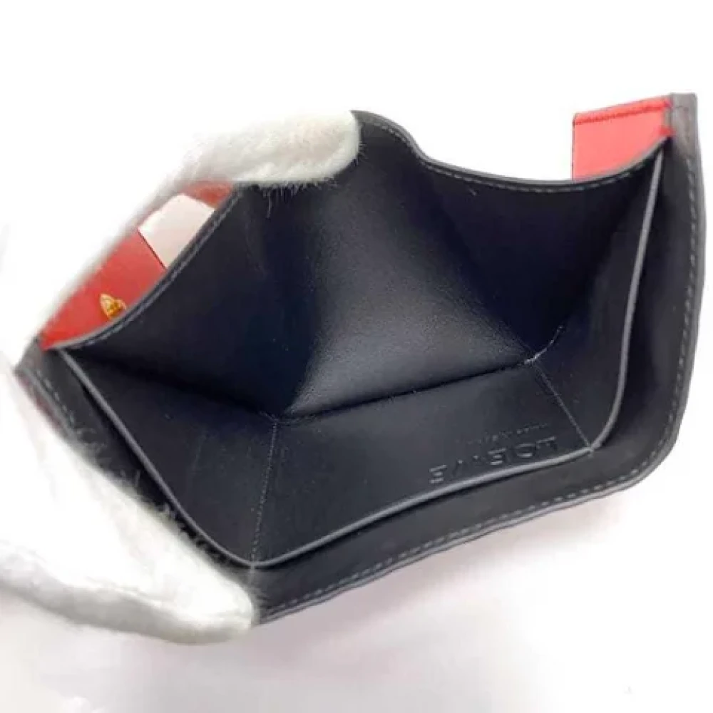 Loewe Pre-owned Leather wallets Red Dames