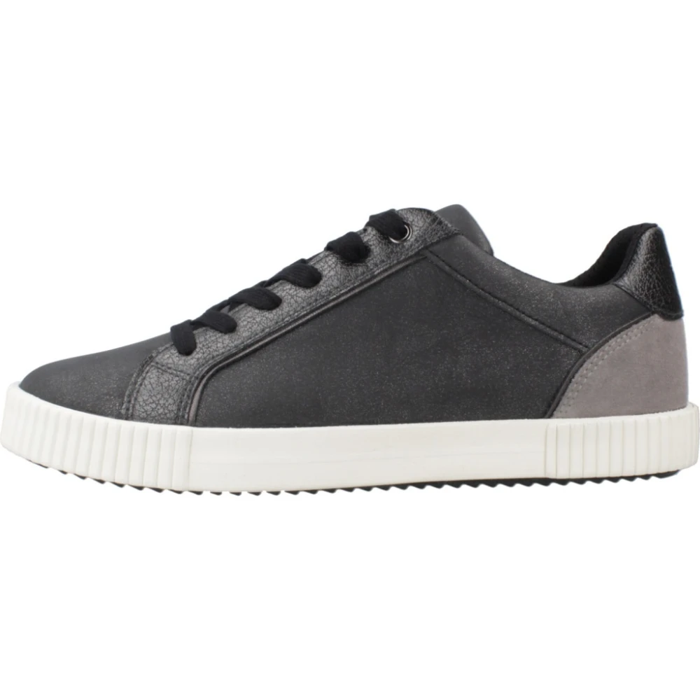 Geox Bloemen Sneakers voor Vrouwen Dames Schoenen Grijs
