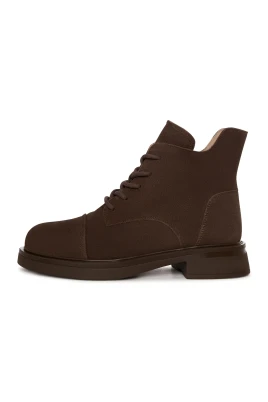 Structured Lace-Up Combat Boot