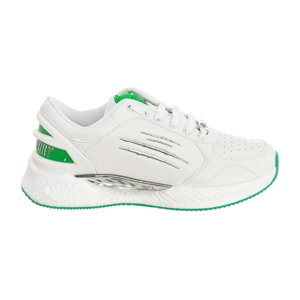Plein Sport Men's White Sporty Mid-Top Trainers - Trainers - 7 Uk - Sport