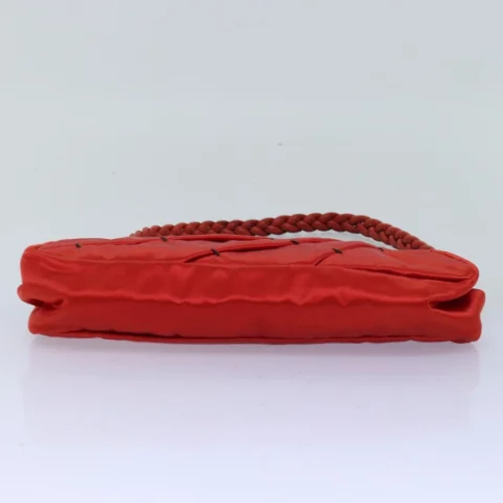 Valentino Vintage Pre-owned Canvas shoulder-bags Red Dames