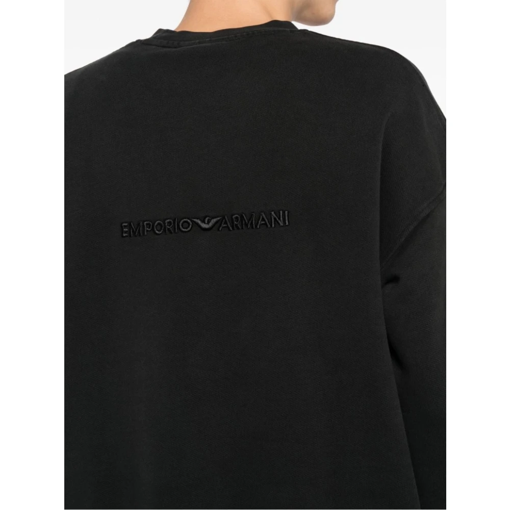 Emporio Armani Stijlvolle Sweatshirt in Zwart Aw24 Black Heren