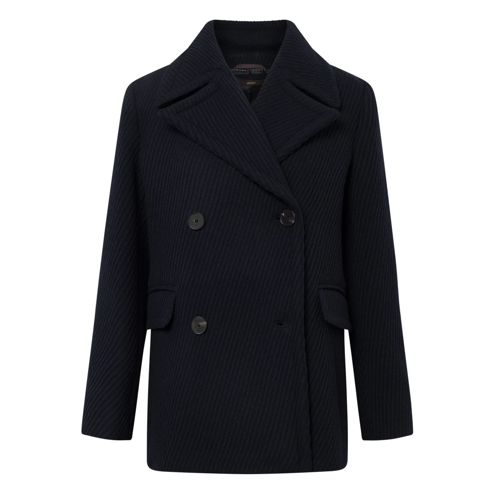 Windsor Dj405 Stijlvolle Zwarte Leren Schoenen Blue Dames